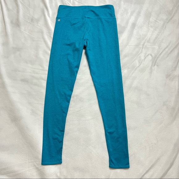 Fabletics Teal Stretchy Leggings with Phone Pocket - Picture 2 of 7